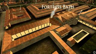 Animation of ancient Roman Fort in Caerleon Wales [upl. by Yatnahc78]