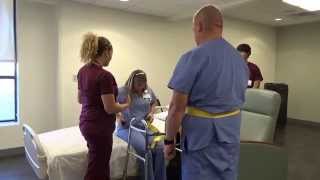 Physical Therapy Transfer Training  How To Transfer From Wheelchair To Bed [upl. by Trilby962]