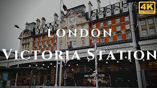 London Victoria Station Walk Through England 4K [upl. by Sheelagh]