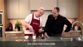 How to make a hot chocolate using an aerolatte milk frother [upl. by Motteo]