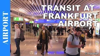 TRANSIT WALK AT FRANKFURT Airport FRA Terminal 1  Connection Flight Transfer Arriving amp Departing [upl. by Preiser]