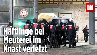 Gefängnismeuterei Polizei stürmt Knast in Thüringen  JVA Untermaßfeld [upl. by Colston926]